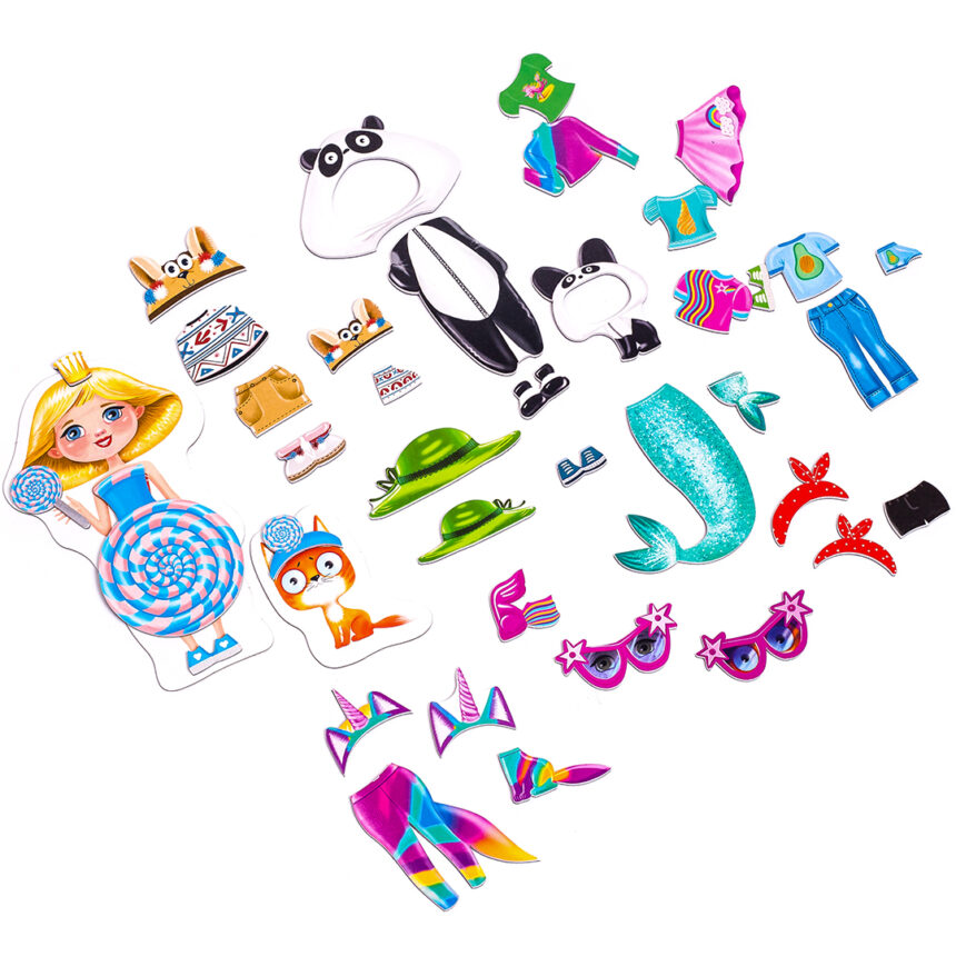 Игра настольная Магнитная одевашка "Family  look" (укр), в кор. 22*18*5см, ТМ Vladi Toys, Украина (12шт)