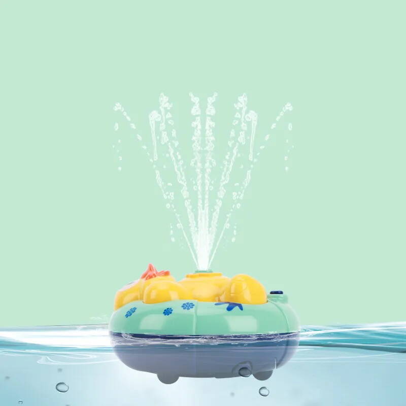 Водоплавна іграшка 10см, бризкає водою, 3 види, мікс кольорів, в кор. 16*16*8см (24шт)