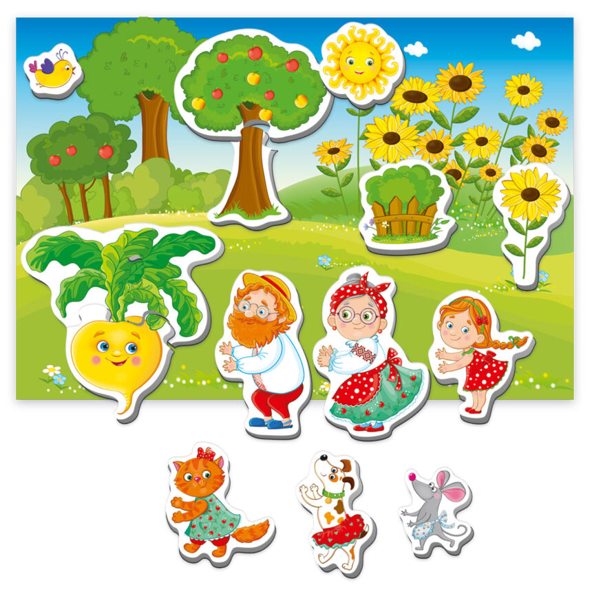 Магнитный театр Академия развития "Ріпка" (укр), 17*19*5см, ТМ Vladi Toys, Украина