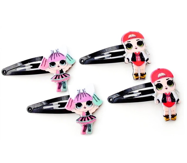 Детская хлопушка для волос "LOL-1", ЦЕНА ЗА УП. 20ШТ, на планш. 47*6см