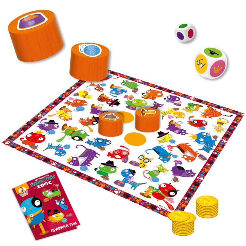Гра настільна розважальна. Пушистий хаос. в кор.26*26*6см (укр), ТМ Vladi Toys, Украина