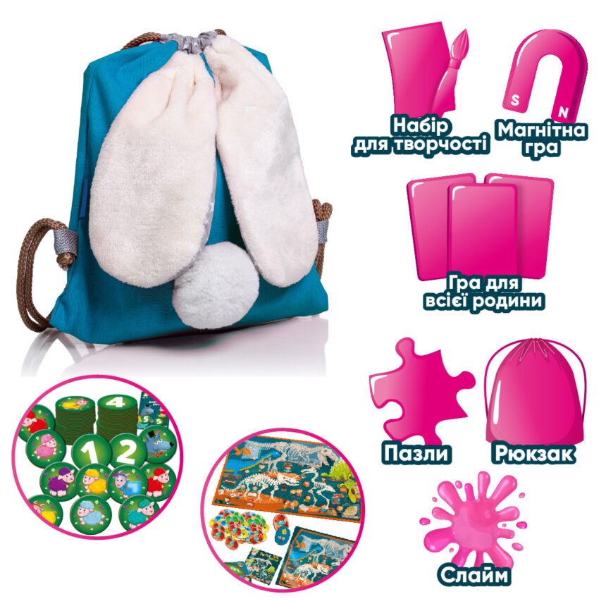 Игра настольная "Bunny surprise" maxi (укр), в кор. 25*21*12см, ТМ Vladi Toys, Украина