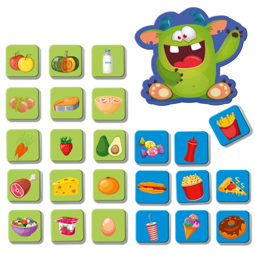 Игра развивающая магнитная "Смачне чи корисне?", пак. 21*13см, ТМ Vladi Toys, Украина