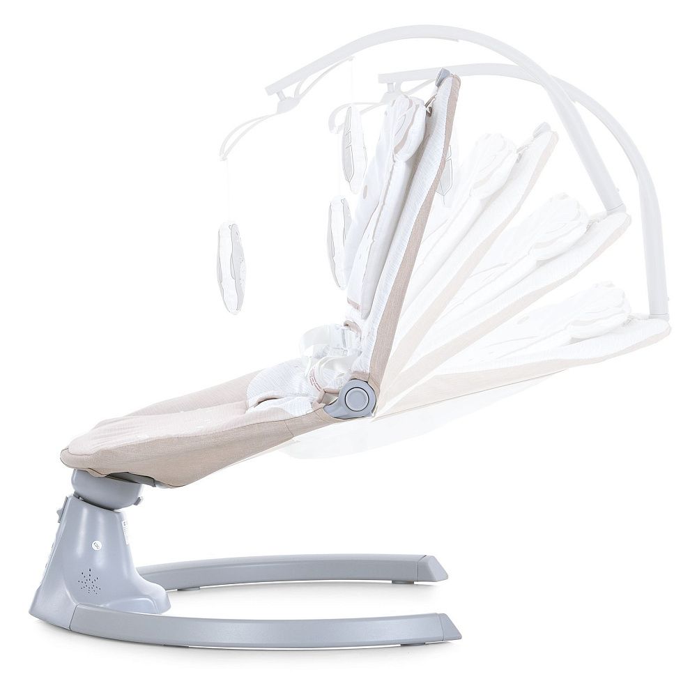 Убаюкивающий центр CUTE Beige, пульт, APP, 5 скор., таймер, 12 мелодий, Bluetooth, 2 полож.спинки, бежевый (1шт)