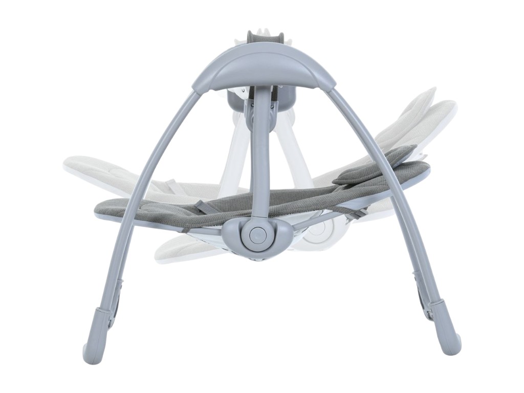 Заколисуючий центр-шезлонг таймер , 5 швидкостей, дуга з підвіс., рем.безп., 2полож.люльки, муз., від мережі/бат., сірий (1шт)