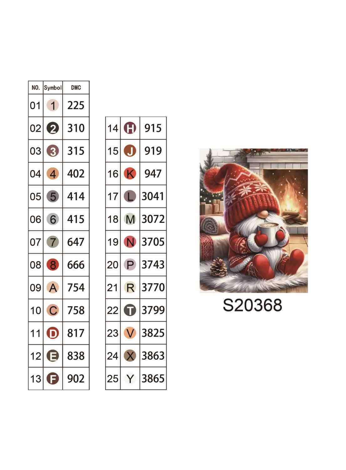 Алмазна мозаїка "Гном-Теплолюб", на підрамнику 30*40см, в кор. 31*41*2,5см, ТМ Dreamtoys