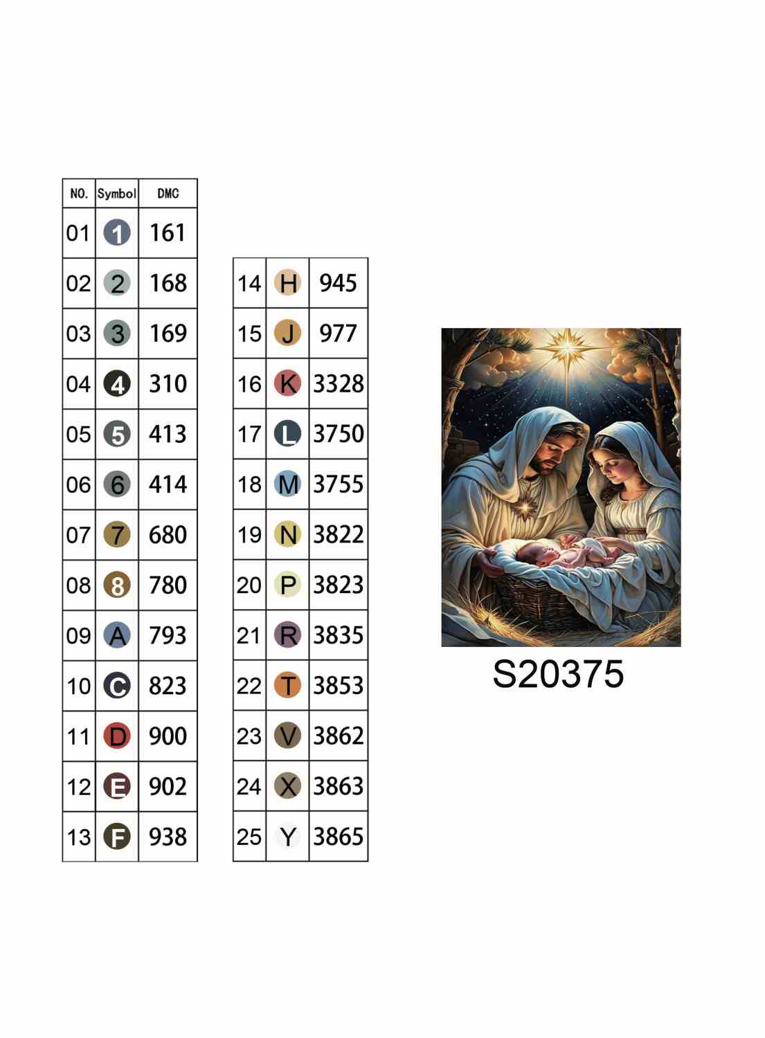 Алмазна мозаїка "Перше диво святого сімейства", на підрамнику 30*40см, в кор. 31*41*2,5см, ТМ Dreamtoys