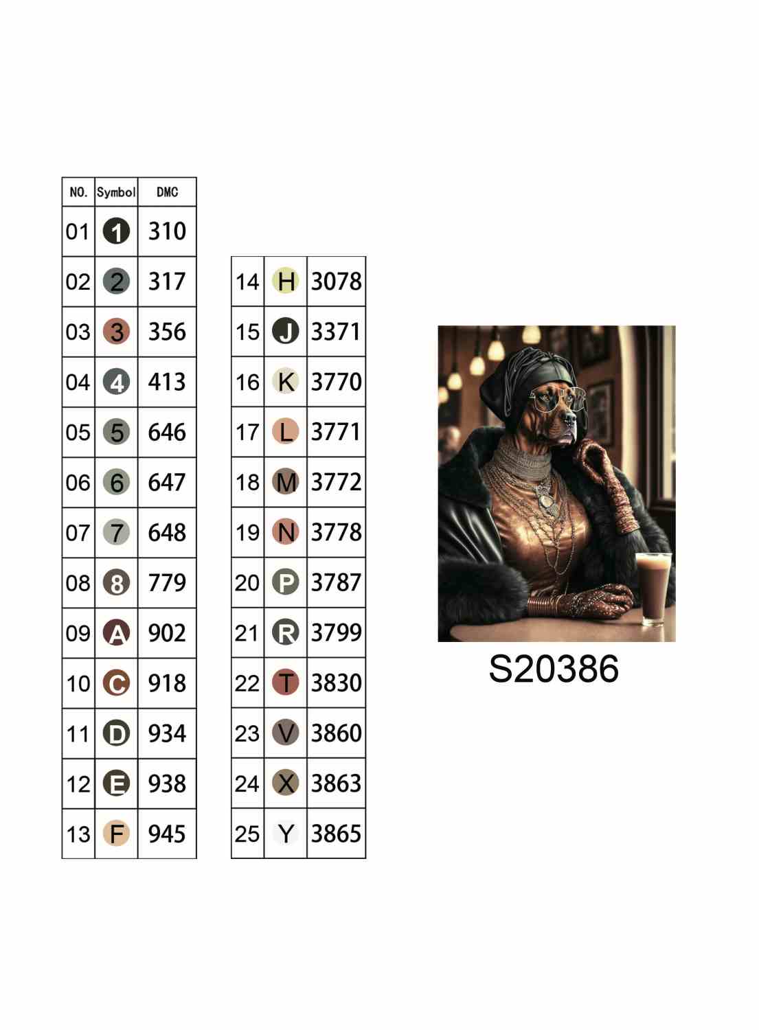 Алмазна мозаїка "Баронеса з Капучино", на підрамнику 30*40см, в кор. 31*41*2,5см, ТМ Dreamtoys