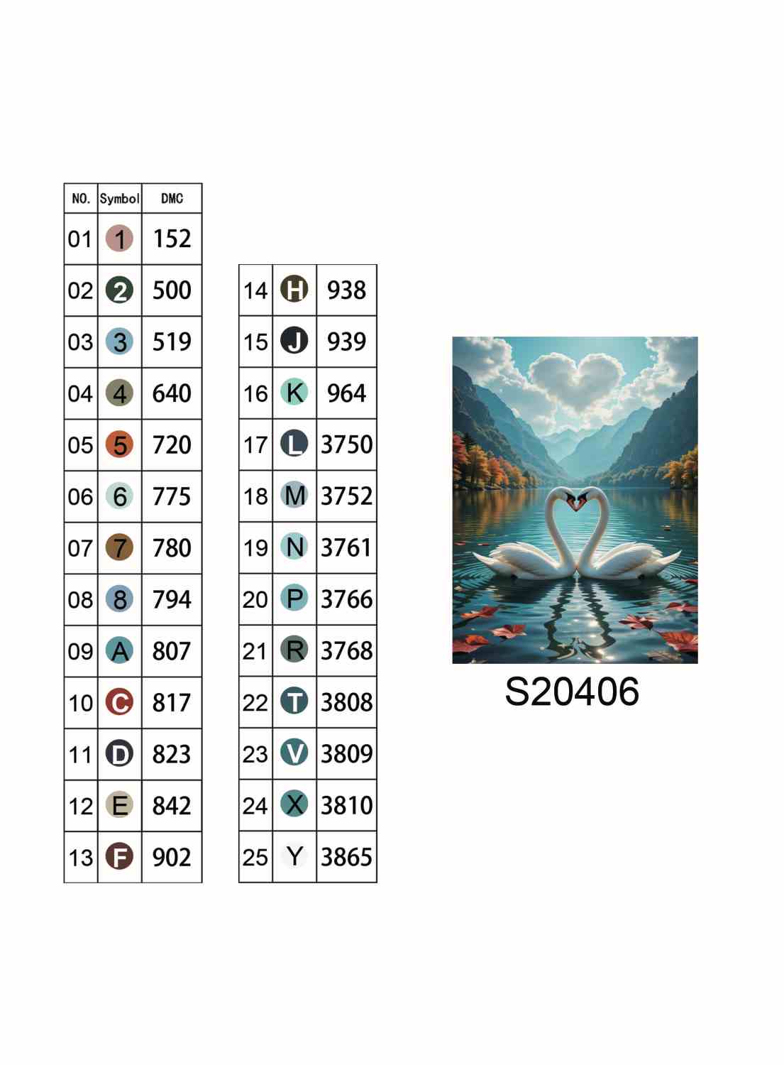 Алмазная мозаика "Озеро влюбленных", на подрамнике 30*40см, в кор. 31*41*2,5см, ТМ Dreamtoys