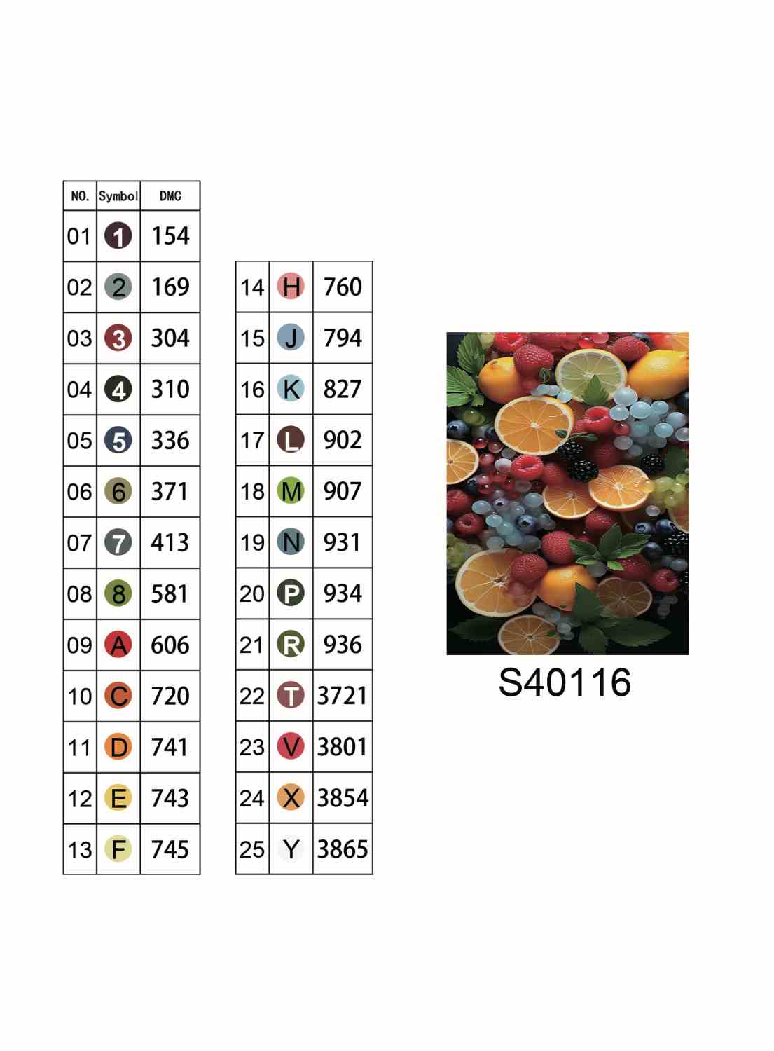 Алмазна мозаїка "Фруктовий коктейль", 40*50см, на підрамнику, в кор. 41*51*2,5см, ТМ Dreamtoys