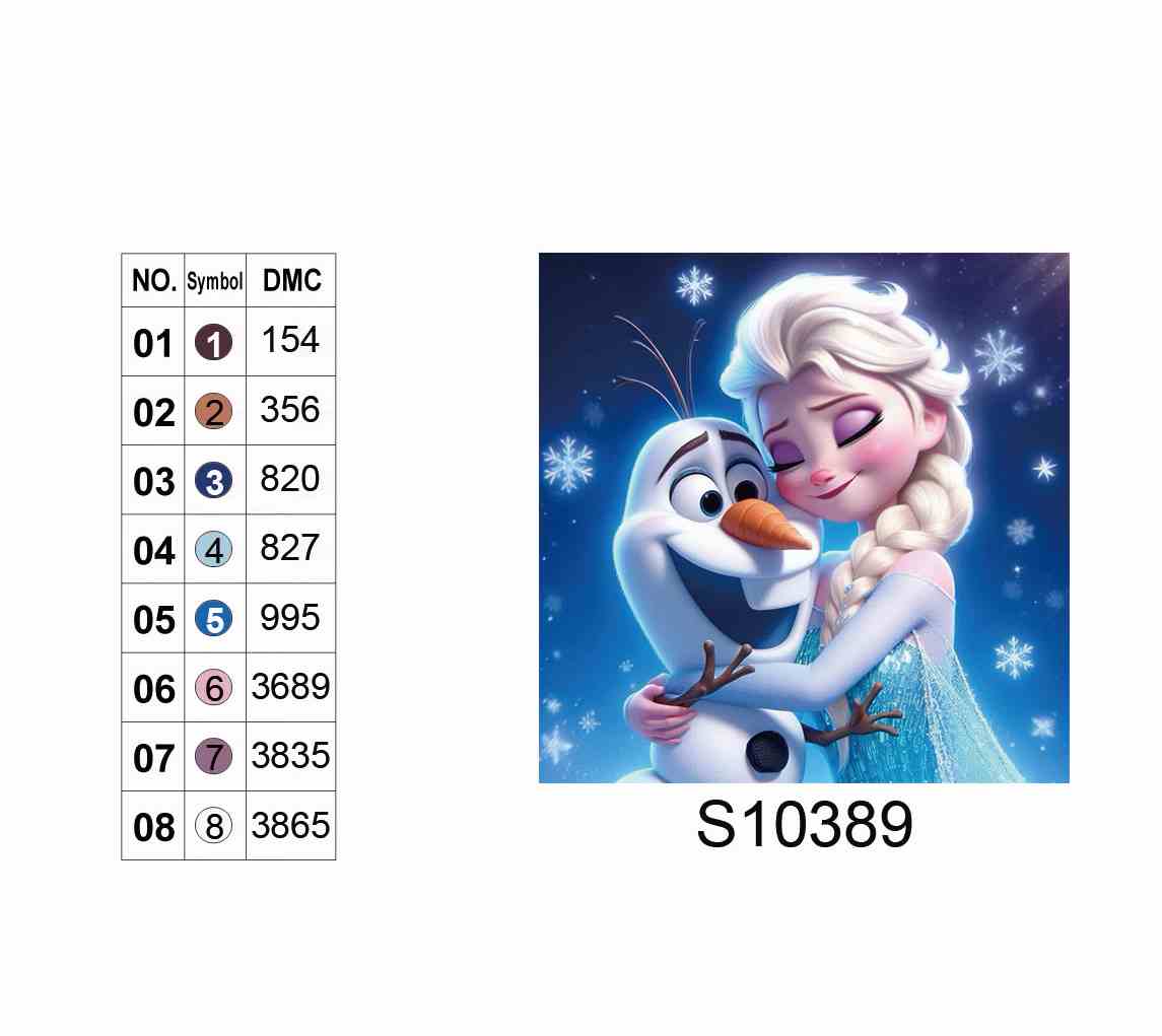 Алмазна мозаїка "Теплі обійми у крижаному світі", 20*20см, на рамці, в кор. 21*21*2,5см, ТМ Dreamtoys