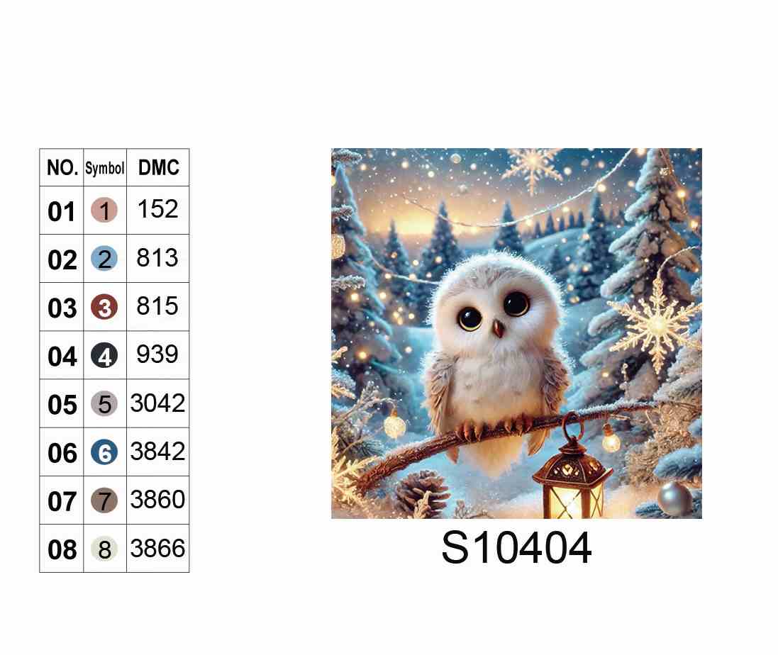 Алмазна мозаїка "Пухнастий нічний дозор", 20*20см, на рамці, в кор. 21*21*2,5см, ТМ Dreamtoys