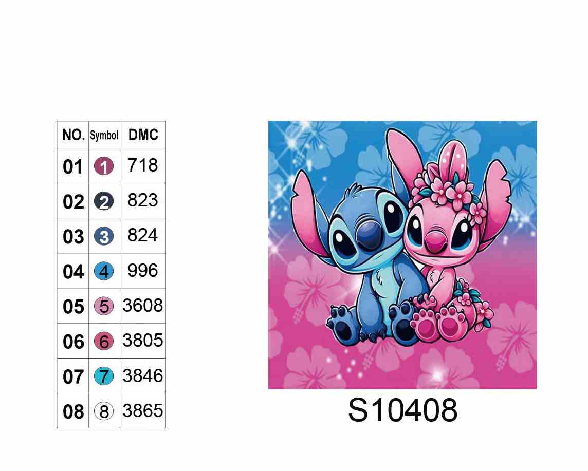 Алмазна мозаїка "Синє та рожеве щастя", 20*20см, на рамці, в кор. 21*21*2,5см, ТМ Dreamtoys