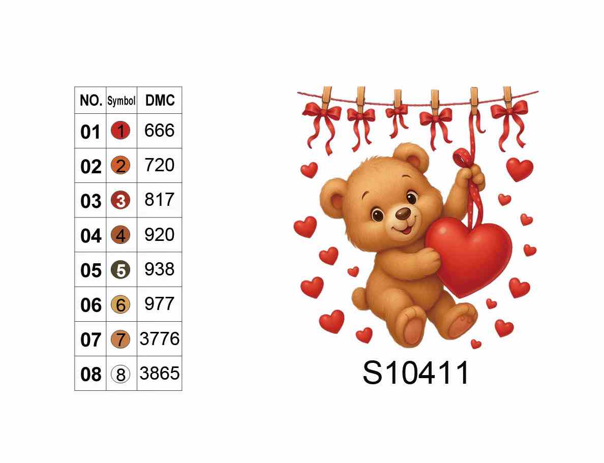 Алмазна мозаїка "Щасливий тримач серця", 20*20см, на рамці, в кор. 21*21*2,5см, ТМ Dreamtoys