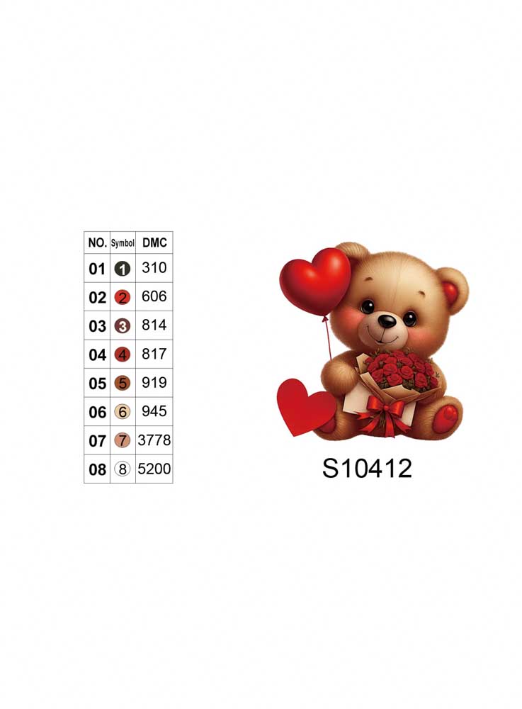 Алмазная мозаика "Плюшевый романтик", 20*20см, на рамке, кор. 21*21*2,5см, ТМ Dreamtoys