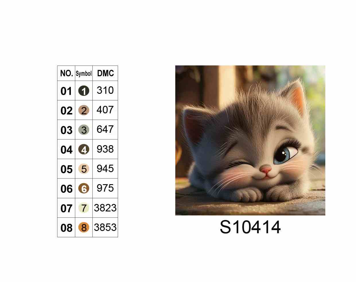 Алмазна мозаїка "Привіт від муркотуна", 20*20см, на рамці, в кор. 21*21*2,5см, ТМ Dreamtoys