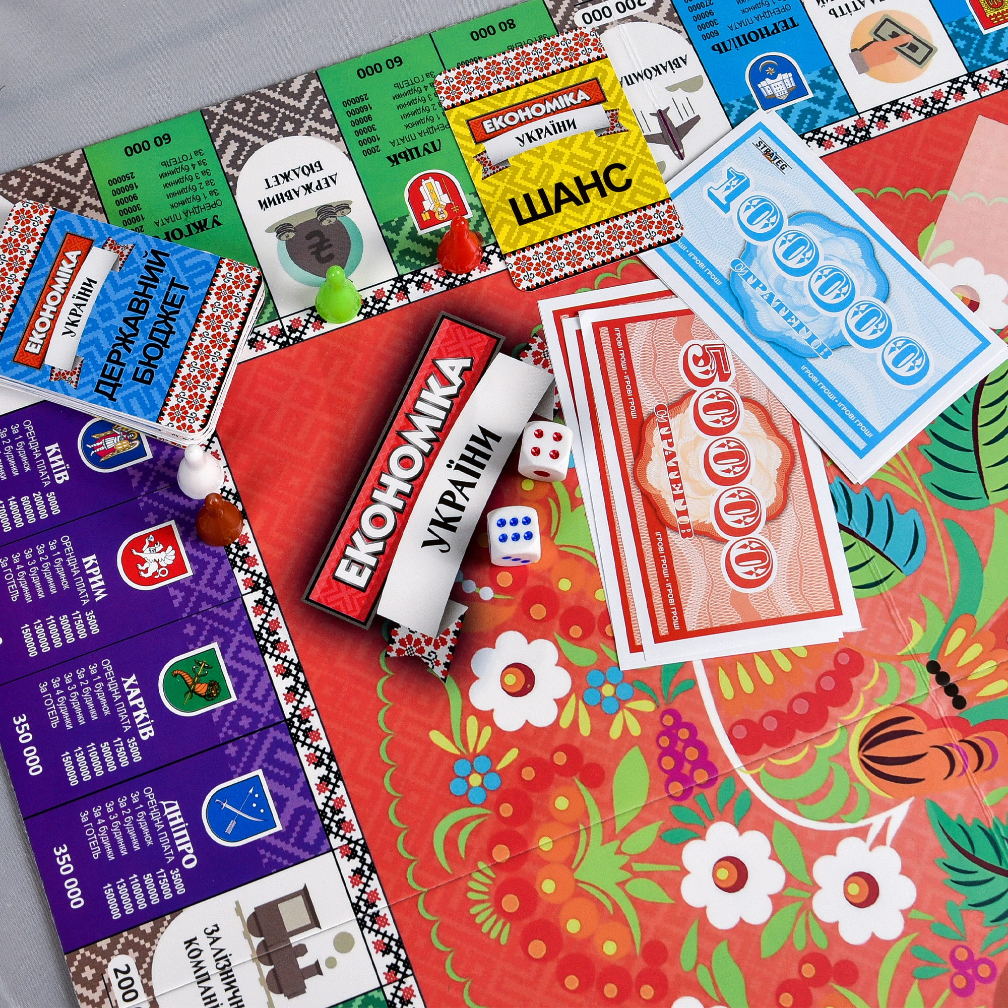 Настольная игра "Экономика Украины", в кор. 34*29,1*5,4см, ТМ Стратег, Украина