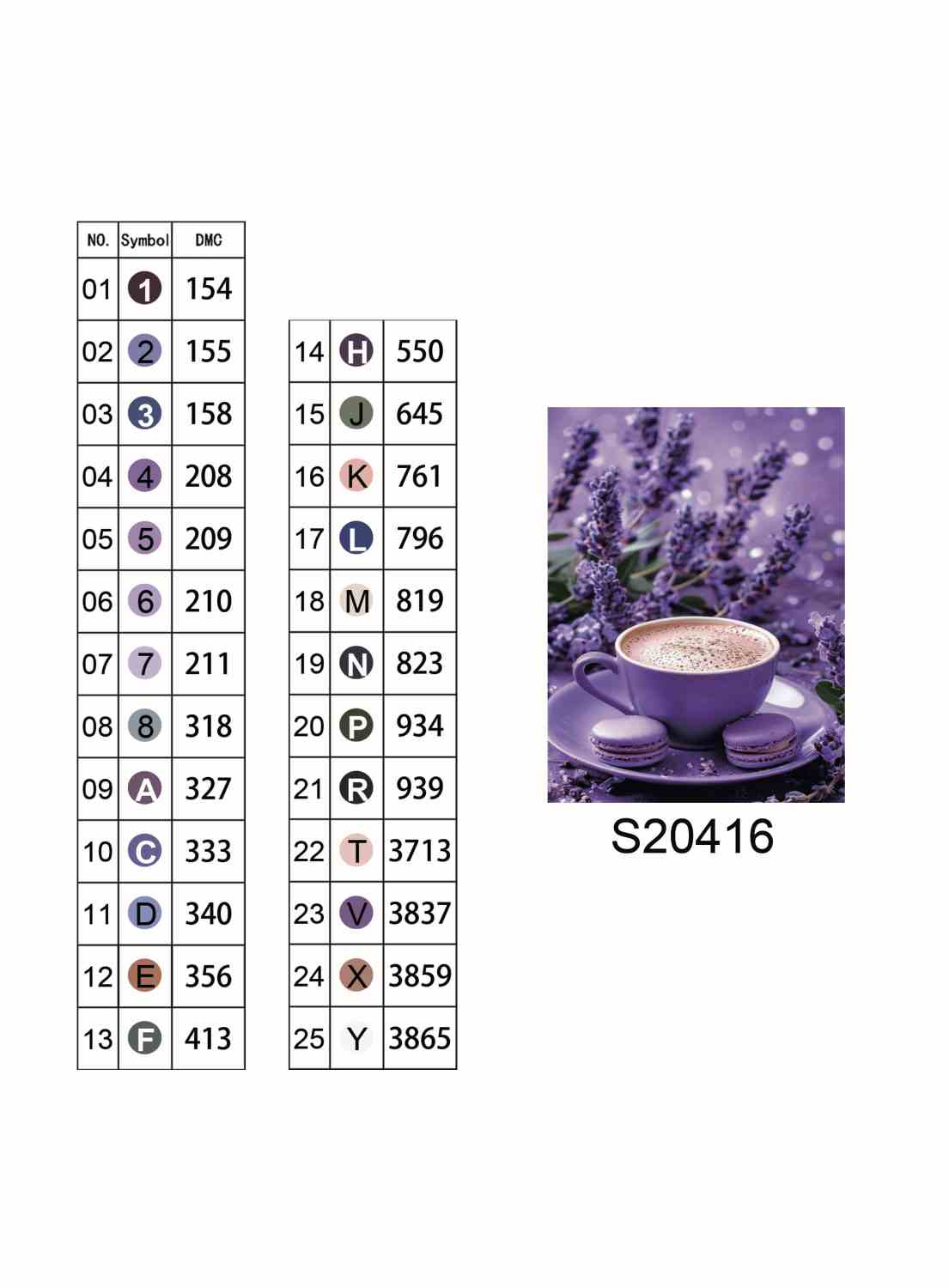 Алмазна мозаїка "Кава з лавандою", на підрамнику 30*40см, в кор. 31*41*2,5см, ТМ Dreamtoys