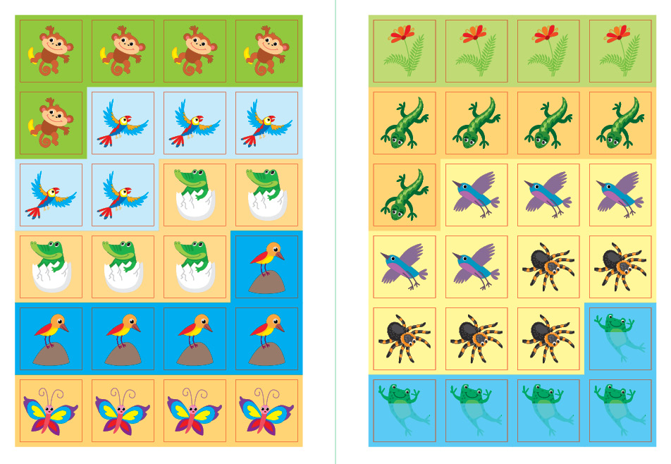 Книга "Наклей, малятко! Клац-клац! Хто живе в Африці?" 17*23см, Украина, ТМ УЛА