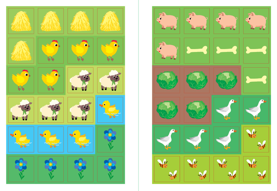 Книга "Наклей, малятко! Рох-рох! Хто живе на фермі?" 17*23см, Україна, ТМ УЛА