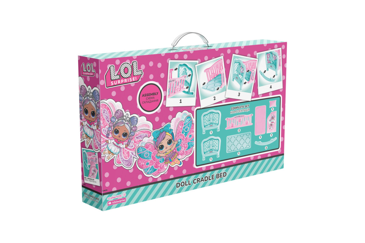 Колиска L.O.L. Surprise! We Believe in Fairies, кор.52*31*8см, ТМ Технок, Україна