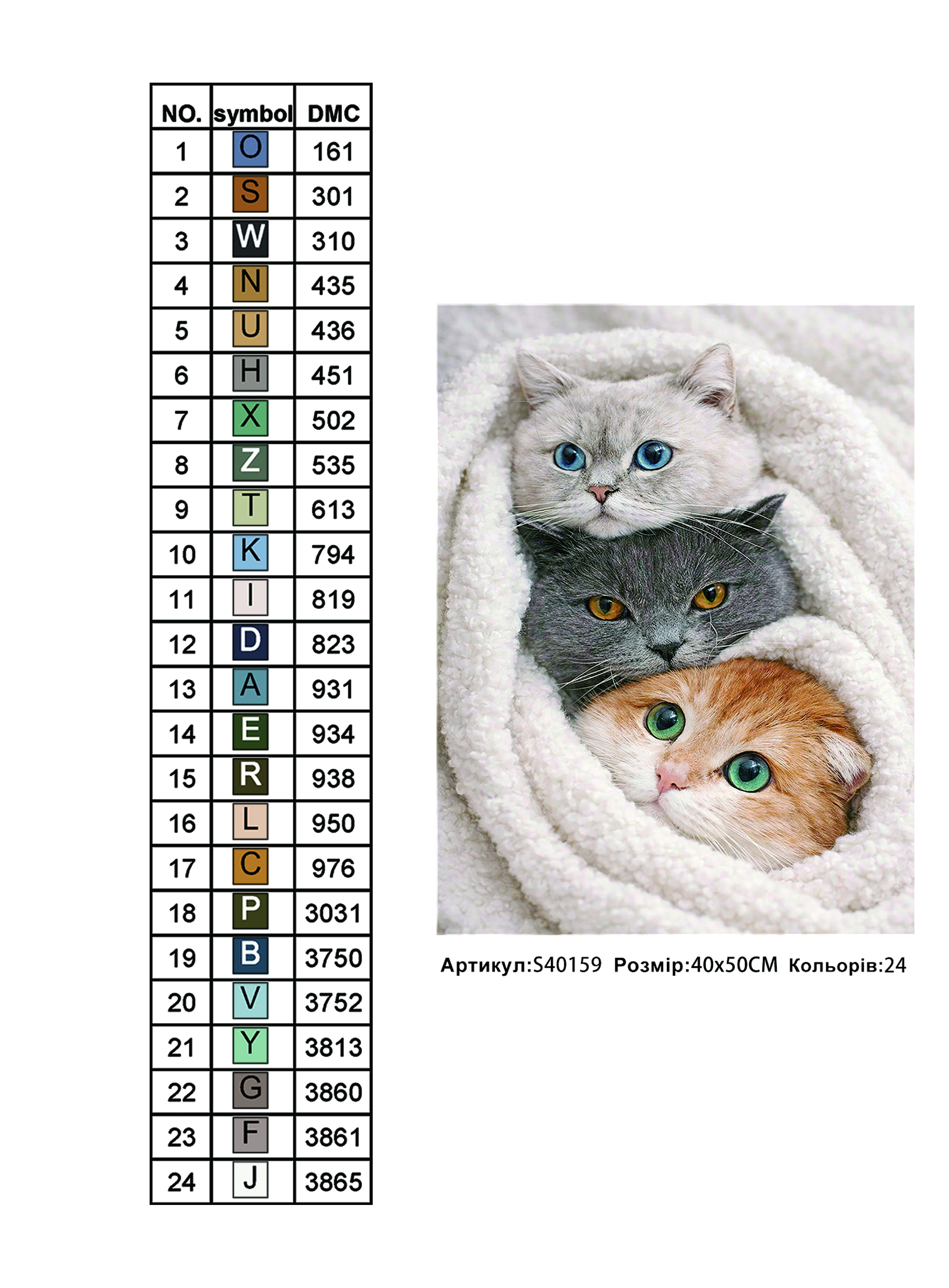 Алмазна мозаїка "Котофейне щастя", 40*50см, на рамці, в кор. 41*51*2,5см, ТМ Dreamtoys