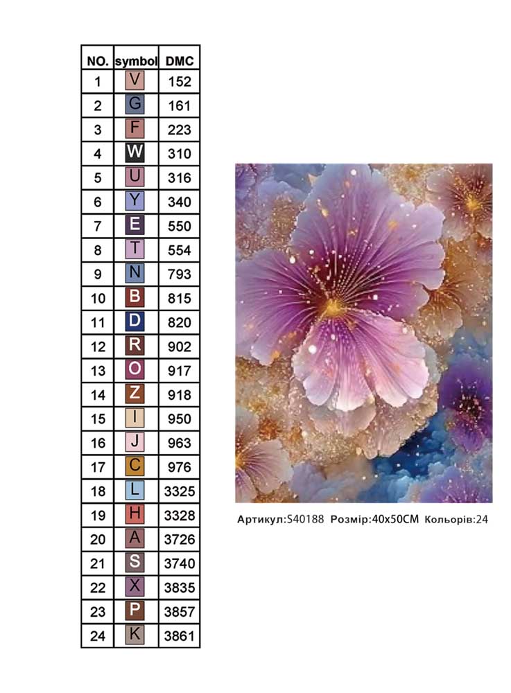 Алмазна мозаїка "Магічне мерехтіння" 40*50см, на рамці, в кор. 41*51*2,5см, ТМ Dreamtoys
