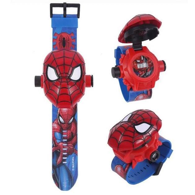 Годинник наручний дитячий з проектором "Spiderman (Людина-павук, Спайдермен), планшет  28*14см