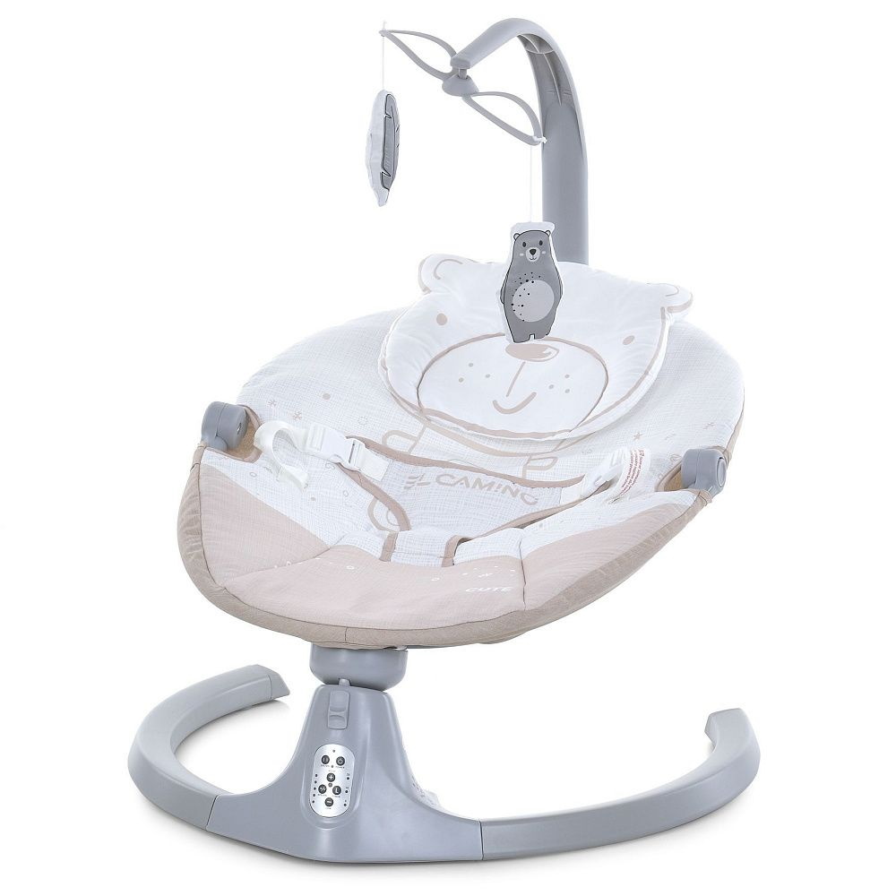 Убаюкивающий центр CUTE Beige, пульт, APP, 5 скор., таймер, 12 мелодий, Bluetooth, 2 полож.спинки, бежевый (1шт) Убаюкивающий центр CUTE Beige, пульт, APP, 5 скор., таймер, 12 мелодий, Bluetooth, 2 полож.спинки, бежевый (1шт)