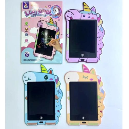 Планшет LCD 8 дюймов, единорог, 20*31см, цветной, 3 вида, бат(табл), в кор. 21*31,5*1см (60шт) Планшет LCD 8 дюймов, единорог, 20*31см, цветной, 3 вида, бат(табл), в кор. 21*31,5*1см (60шт)