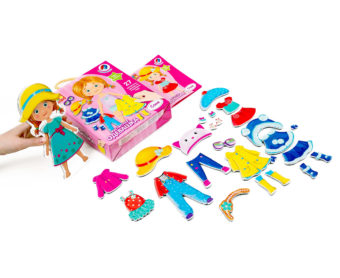 Магнитная игра-одевашка "Соня", укр., в кор. 18*22,5см, ТМ Vladi Toys, Украина