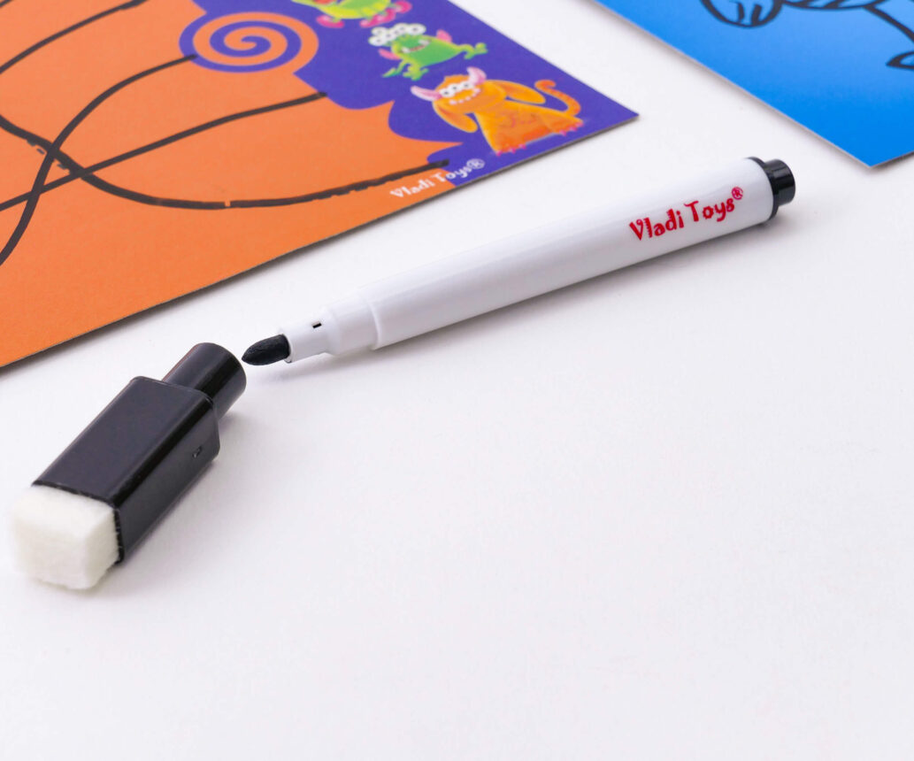 Игра с маркером "Пиши та витирай. Монстрики" (укр), в кор. 15*3*17см, ТМ Vladi Toys, Украина